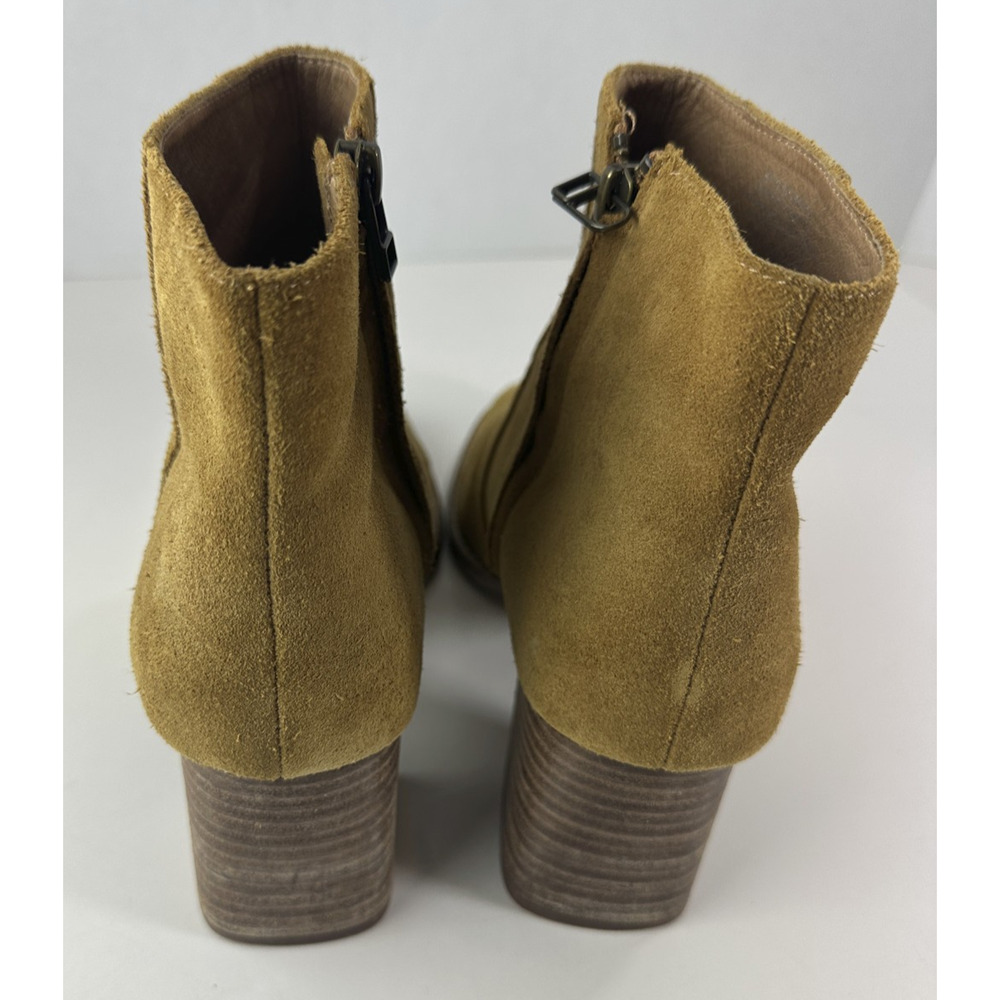 Madewell Bryce Suede Women's Heeled Ankle Boots Size 9 M4674 Chestnut Brown - Picture 4 of 16